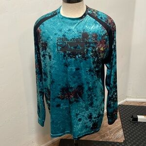 Pelagic vaporTek long sleeve high performance offshore gear  3XL water pattern